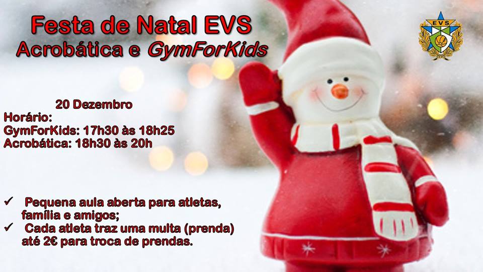 Festa de Natal Acrobática e GymForKids - Estrela e Vigorosa Sport